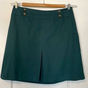 Talbots hunter green a-line skirt